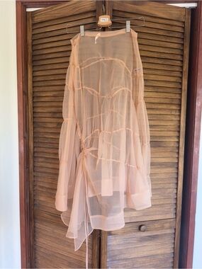 organza midi skirt